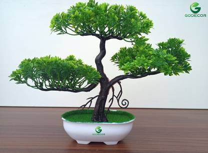 godecor Godecor Bonsai Wild Artificial Plant  with Pot