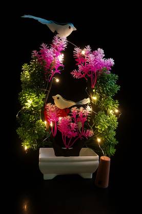 Moonex Bonsai Wild Artificial Plant  with Pot