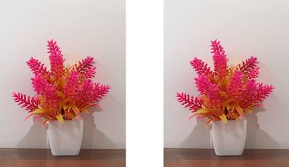 Decorsdivine Decorsdivinee Set 2 Of Home Décor Artificial Plant And Flowers Artificial Plant  with Pot
