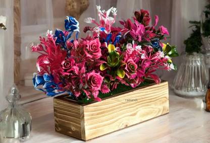 Ramarch pot 17cm,plant mutlicolour plant for best quality Bonsai Artificial Plant  with Pot