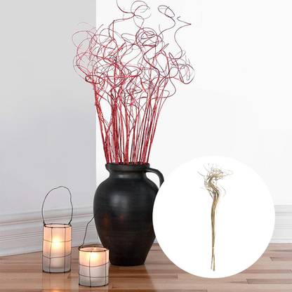 BNF 30Pcs Sparkle Curly Bamboo Branches Vase Filler Decoration Twigs for Indoor Gold Bonsai Artificial Plant
