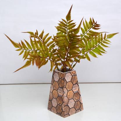 fancymart Artificial Plaply Fern Leaves Plant Wild Artificial Plant  with Pot