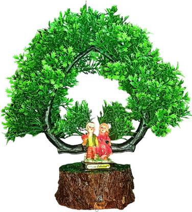 soni bloms couple tree Bonsai Artificial Plant  with Pot