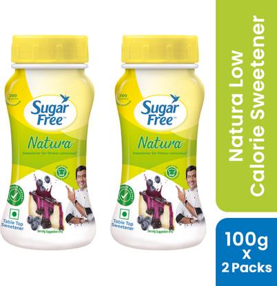 Sugar free Natura, 100 g Jar (Pack of 2)| 100% Safe| Scientifically Proven & Tested Sweetener
