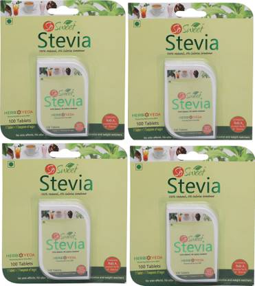 SO SWEET Stevia 100 Tablets Sugarfree Zero Calorie 100% Natural Diabetic Friendly Sweetener