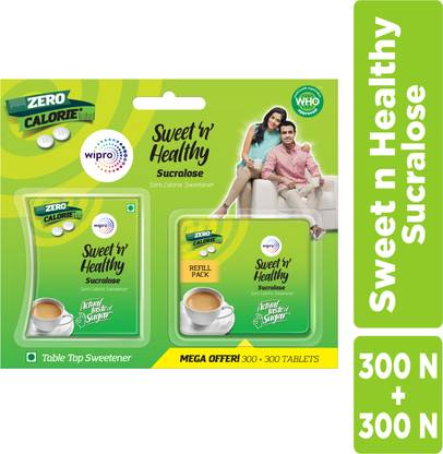 Sweet n Healthy Sugar Substitute Sucralose Tablets, Zero Calorie Sweetener
