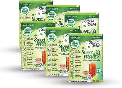 Sweetmate Stevia Tablets - Plant Based Natural Sweetener - Sugar Free, Diabetic Friendly Sweetener