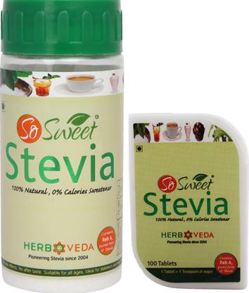 SO SWEET Stevia Tablets & Powder Sugar Free 100% Natural Sweetener