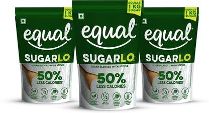 Equal SugarLo | Sugar Blended With Stevia 50% Less Calories | Sweetener