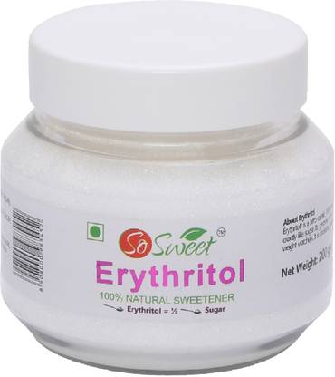 SO SWEET Erythritol Powder 200 Gram Diabetic Friendly 100% Natural Zero Calorie Sweetener
