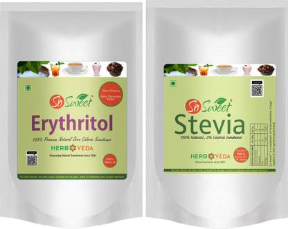 SO SWEET Stevia & Erythritol Powder Sugar Free 100% Natural Sweetener
