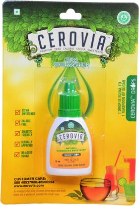 Cerovia Stevia Liquid Drops- Sugar, Zero calories Sweetener