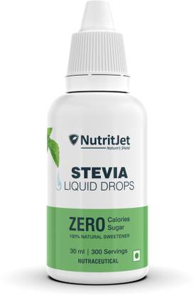 NutritJet Stevia Drops Natural & Zero Calorie Substitute,Sugar Free Sweetener