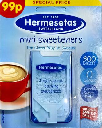 Hermesetas Zero Calories 300 Minis Sweetener Tablets, 4.2g Sweetener