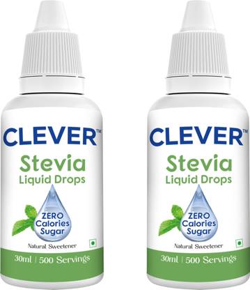 Clever Stevia Liquid Drops Natural Zero Calories Zero Carbs Sugar Substitute Pack of 1 Sweetener