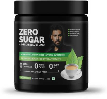 Wellversed Zero Sugar (400g) | Stevia & Monk Fruit Sweetener | Ultra Low GI | Sugar Free Sweetener