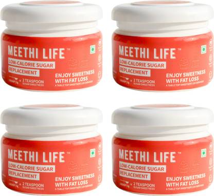 Meethi LIfe LOW CALORIE - Sugar Substitute / Replacement ( Pack Of 4) Sweetener