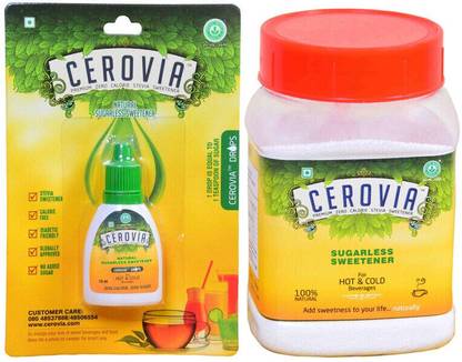 Cerovia Stevia Tablets| Pack of 2 (Each Pack contains 100 Tablets) Sweetener