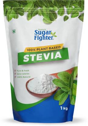 Nutrizo's Sugar Fighter Natural Sweetner Sugar Free Stevia Powder Zip Pack Sweetener