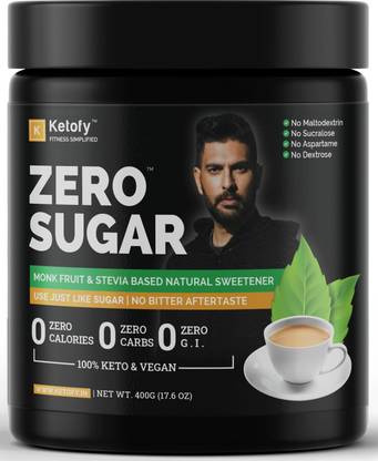 Ketofy Zero Sugar | Stevia & Monk Fruit Sweetener | Ultra Low GI | Sugar Free | Keto Sweetener