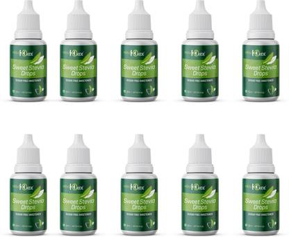 HEALTHOXIDE Stevia Drops | 20 ml | Natural Sugar Free Sweetner | 400 Servings Sweetener