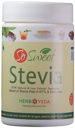 SO SWEET Stevia Powder 100% Natural Low Calories Sugar Free Sweetener 150gm Sweetener