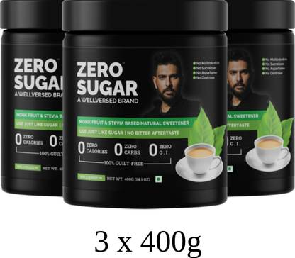 Wellversed Zero Sugar | Stevia & Monk Fruit | Ultra Low GI | Sugar Free Sweetener