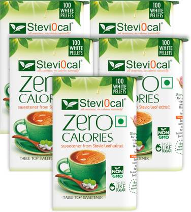 steviocal White Pallets Pack of 5 - 100 Nos Sweetener