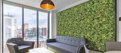Interior Solutions Artificial Vertical Grass Panels | Wall Grass Tiles | Wall Boxwood Hedge Grass Artificial Turf Sheet