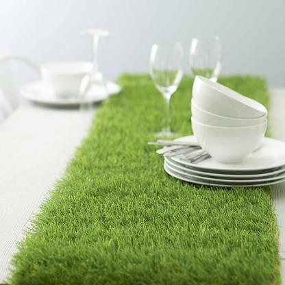 PLANTSGEEK Artificial Grass Study/Office table Mat Pack of 2 Artificial Turf Sheet