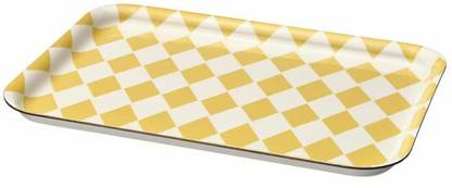 IKEA Tray, patterned white/light yellow, 20x28 cm (8x11 ") Tray