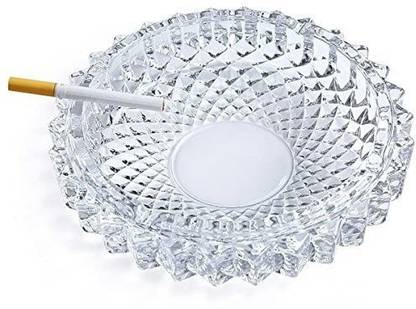DIYAAN ENT round size good fine quality suitable for 1 pkt Clear Glass, Crystal Ashtray