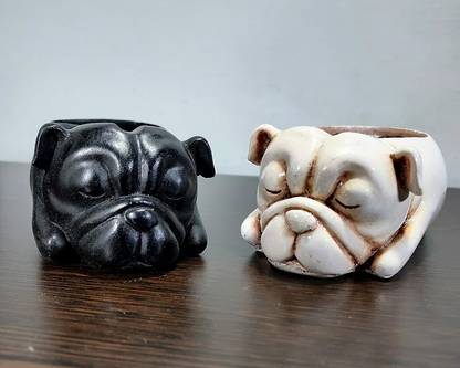 Inara White Polyresin Ashtray