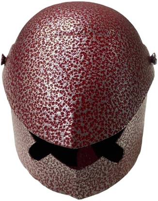 Bogenlite Helmet Design Cigarette Ashtray Tabletop Ashtrays Cigar for Outdoor Indoor (Red) Red Iron Ashtray