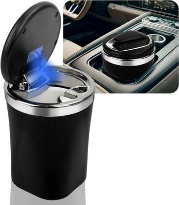 WEGOPRO Car Ashtray with Lid Black Plastic Ashtray