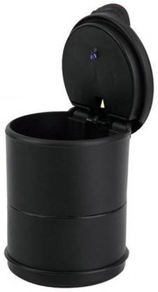 AutoBuzz Black Plastic Ashtray