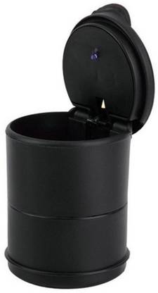 camempire Ash Tray With LED Light Black Plastic Ashtray