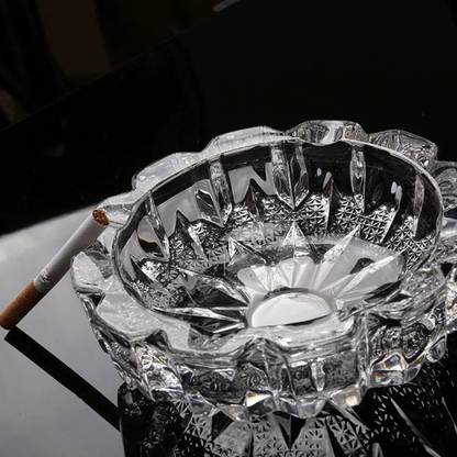 VoiDrop Ashtray for Cigarette Smoking Glass Bowl Smoke Clear Glass Ashtray