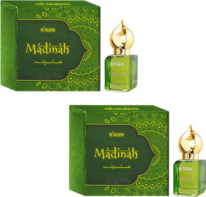 Fruitcolor Madinah Attar 9.9ml Pack of 2 Long Lasting Non-Alcoholic Multiple Floral Attar