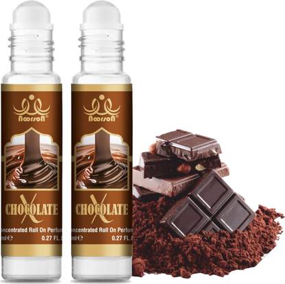Noorson X Chocolate Perfumes for Unisex Natural Attar Long Lasting 8 ML Each PACK OF 2 Floral Attar