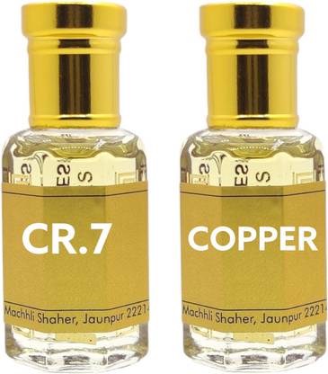 Ali perfumes Copper and CR 7 Best Combo Sweet Fresh fruity Long Lasting Non Alcoholic Attar Floral Attar
