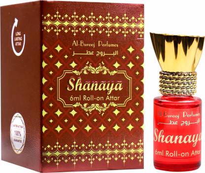 AL BUROOJ PERFUMES Shanaya Luxury Unisex 100% Alcohol Free Long Lasting Attar Perfume (6 ML) Floral Attar