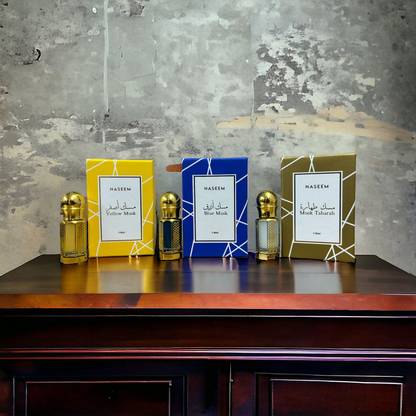 NASEEM Blue Musk, Yellow Musk & Musk Tahara 6 ML Floral Attar