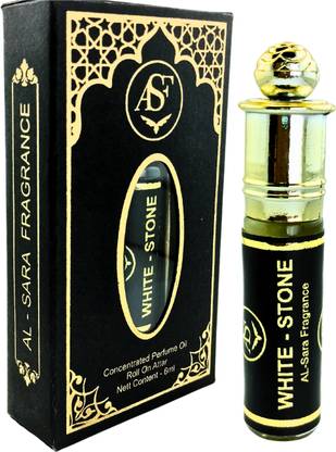 AL SARA FRAGRANCE White stone Attar | Original | Non-Alcoholic Roll On Fragrance - 6ml Floral Attar