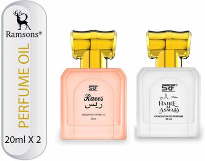 RAMSONS SRF Raees & Hajre Al Aswad Concentrated Perfume oil Combo Floral Attar
