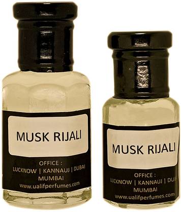 UALIF MUSK RIJALI COMBO OF 1 TOLA AND HALF TOLA LONG LASTING ALCOHOL FREE ROLL ON Herbal Attar