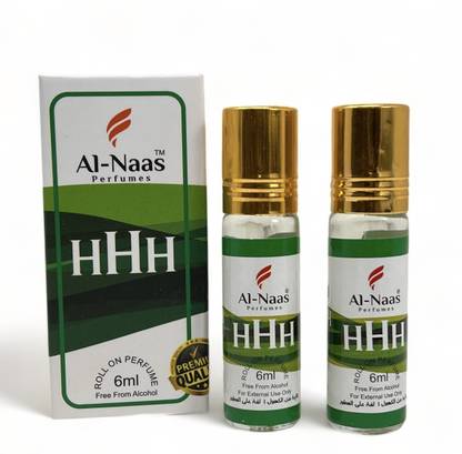 Al-Naas HHH 6ml Roll-On Pack Of 2 Floral Attar