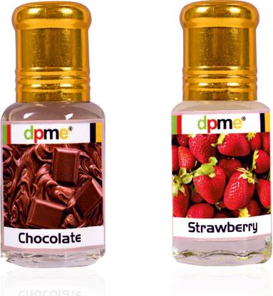 dpme STRAWBERRY & CHOCOLATE Perfume Roll on Combo Long Lasting 6 ML Each Floral Attar