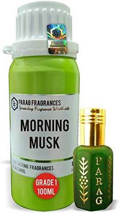 Parag Fragrances Morning Musk Attar 100Ml (With Empty Fancy Bottles) Natural Attar Herbal Attar