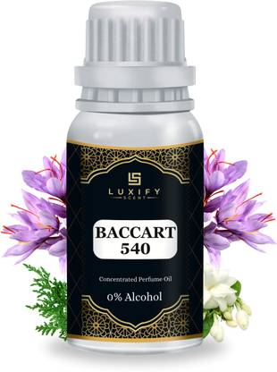 Luxify Scent Baccarat Rouge 540 Attar | Export Quality | Alcohol free | 0% dilution | Floral Attar